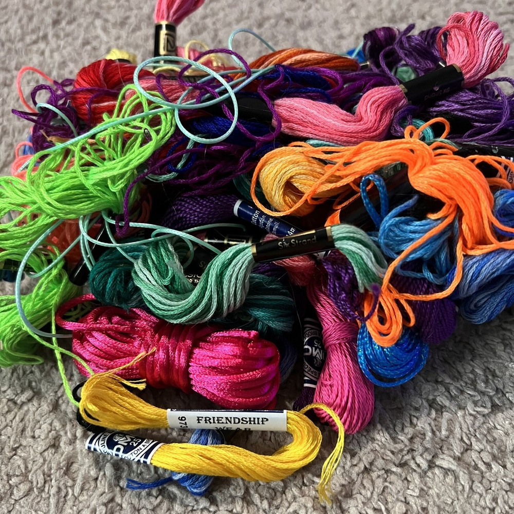 Lot of Assorted Embroidery Thread Multicolor