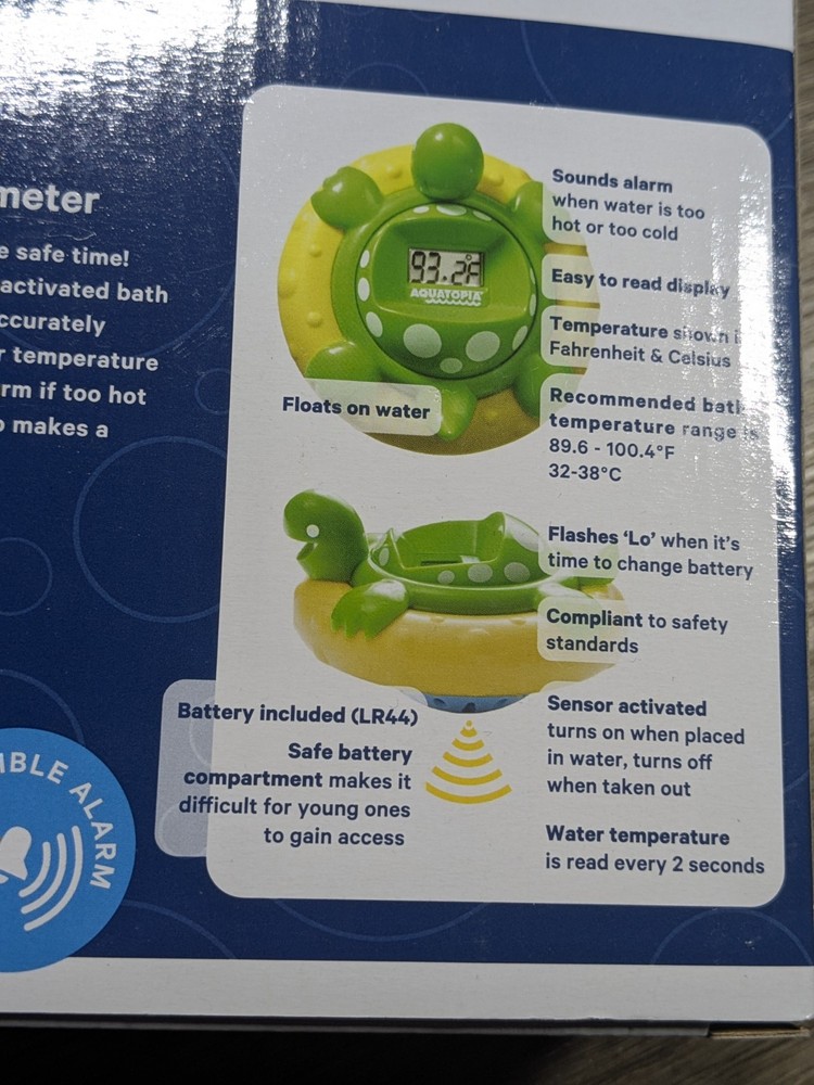 Aquatopia Bath Time Audible Thermometer