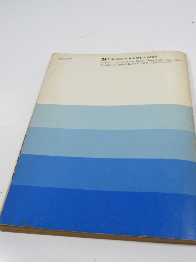 SILICONIX FET Data Book BHH 1977 #BS