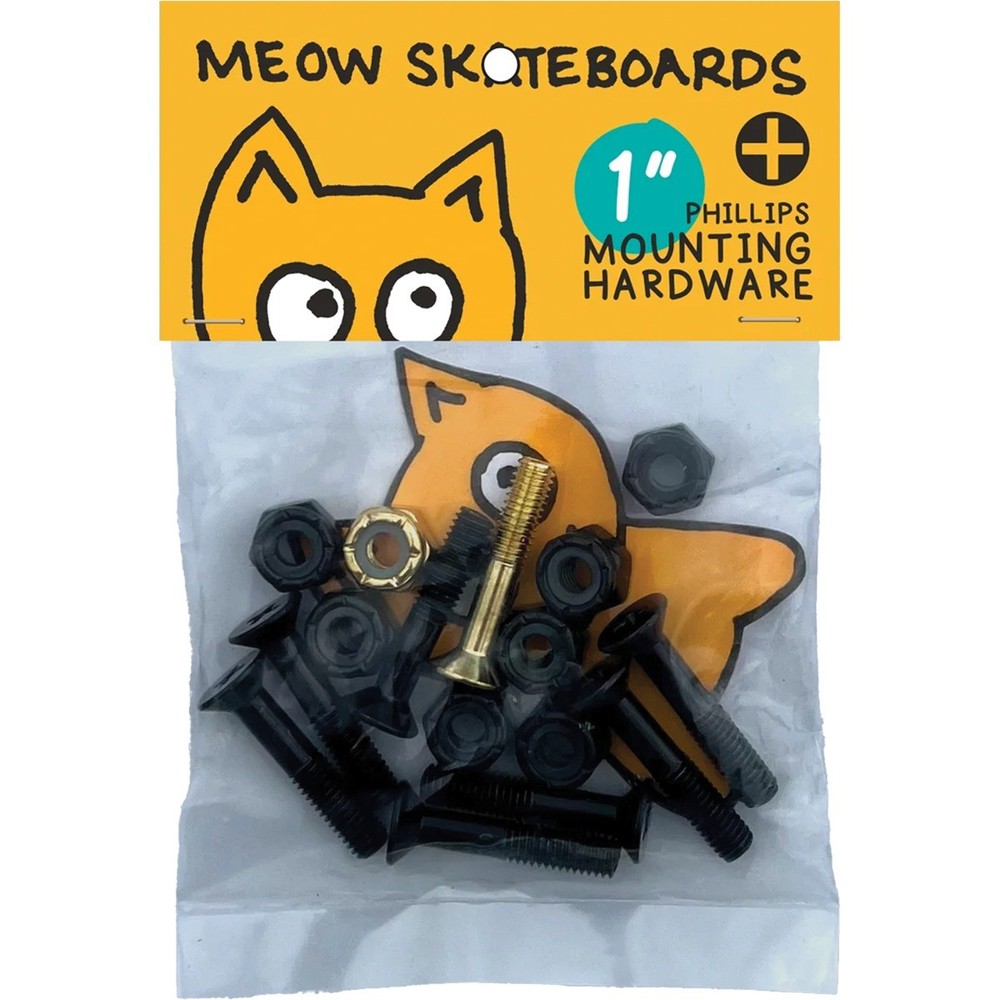 Meow Skateboards Phillips Skateboard Hardware Set - 1"