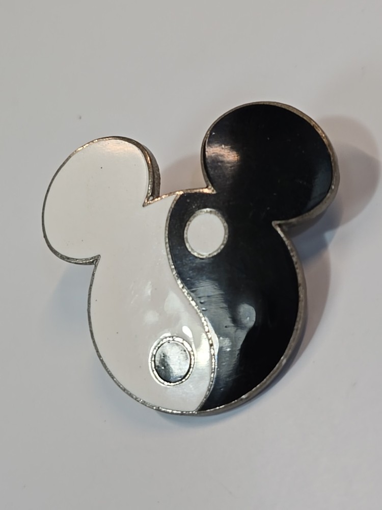 Mickey Mouse Lapel Pin Yin Yang