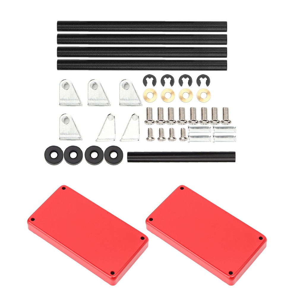 (Red)Service Tool Cart | 2-Tier Tools Storage Trolley | Mobile Workshop