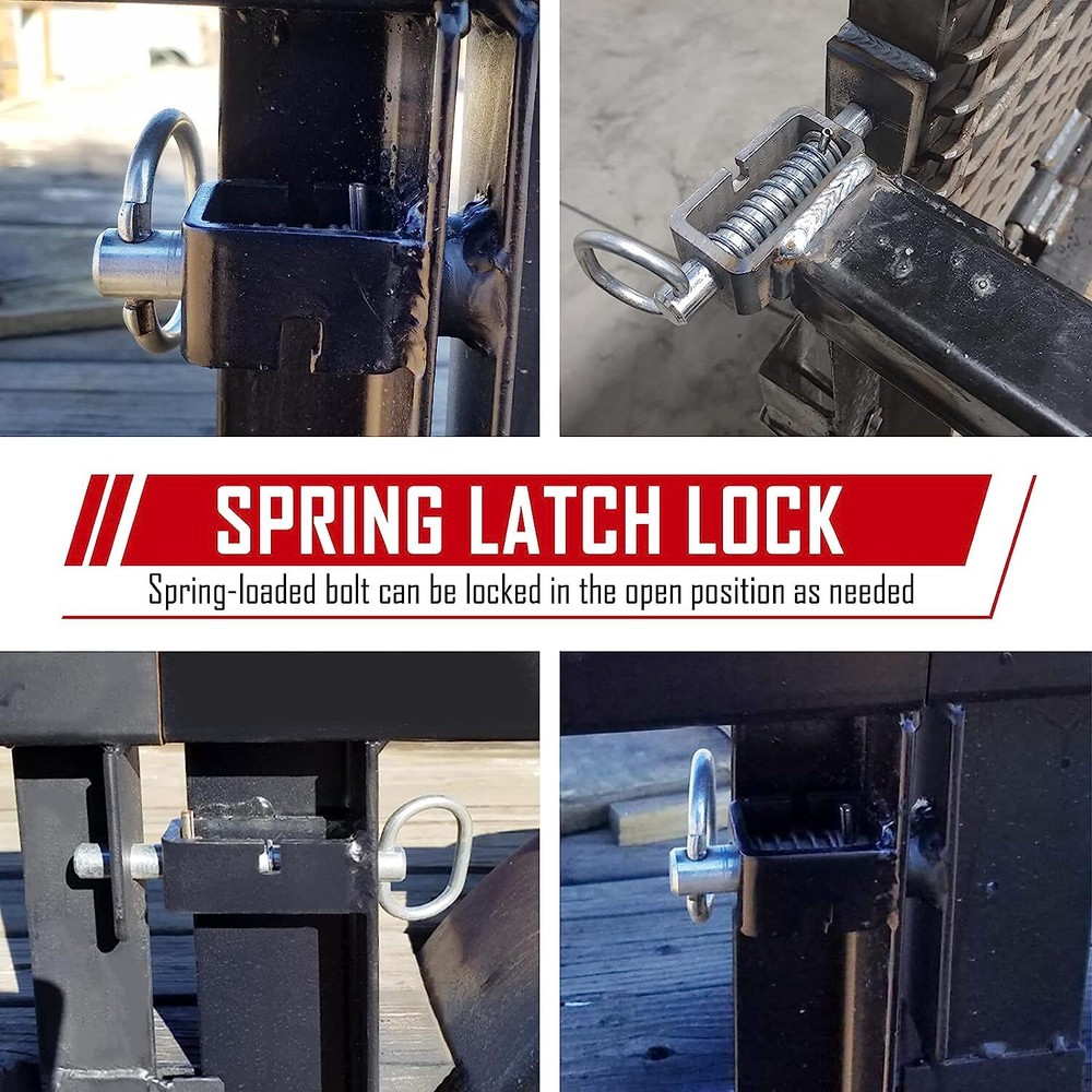 Spring Latch Lock, Weld-On Spring Latch Assembly, Trailer Gate Latch, Pack of 2