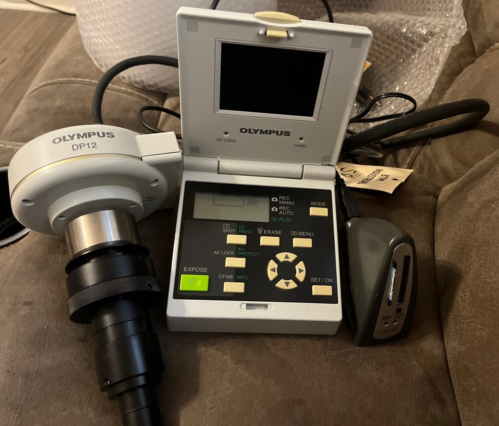 Olympus DP12 Microscope CCD Camera Head MP Controller and Cable DP-12