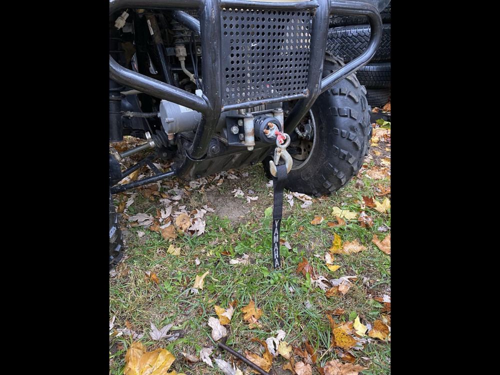 YAMAHA ATV WINCH CABLE LINE SLIP HOOK PULL STRAP