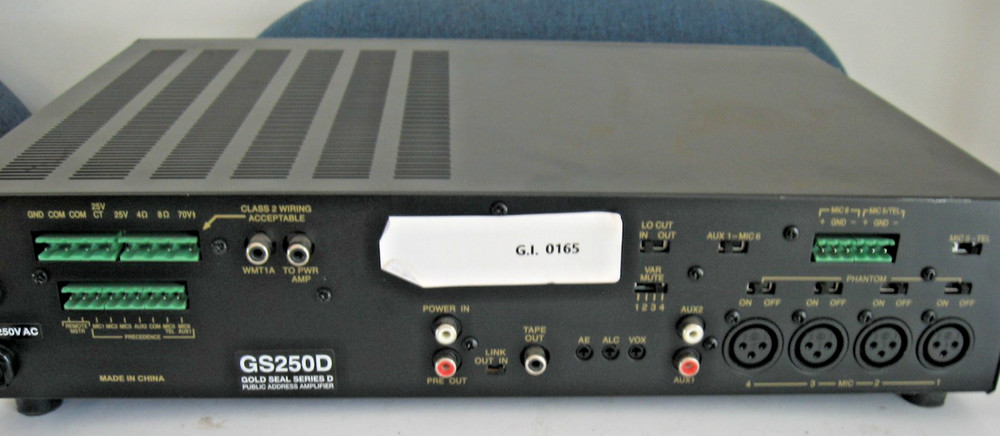 Bogen GS-250D Gold Seal 250W Equalizer Amplifier