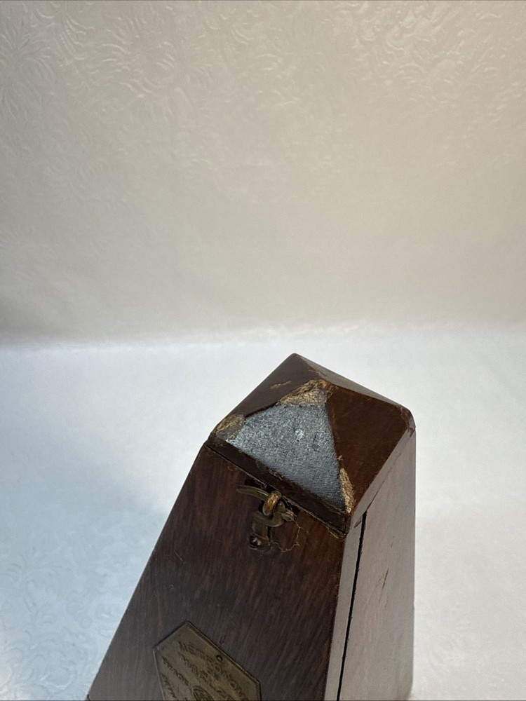 Seth Thomas Metronome De Maelzel Missing Bottom Works as Intended