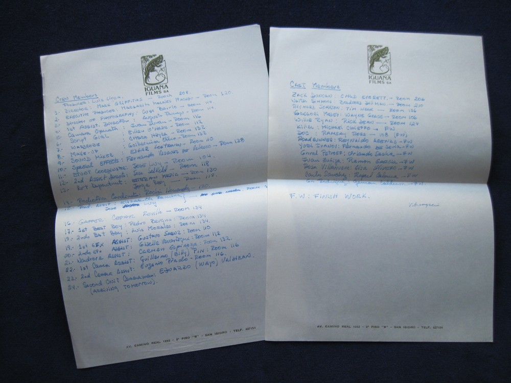 ORIGINAL Film Script HEROES STAND ALONE - BRADFORD DILLMAN'S Copy wi His Notes