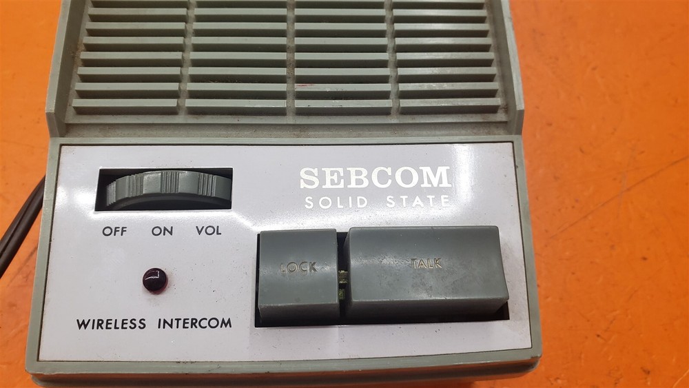 ⭐️⭐️⭐️⭐️⭐️ Sebcom Solid State Wireless Intercom System Untested