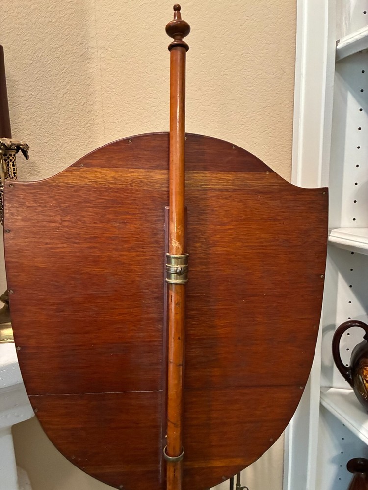 Antique Adjustable Pole Fire Shield (circa 1830s)