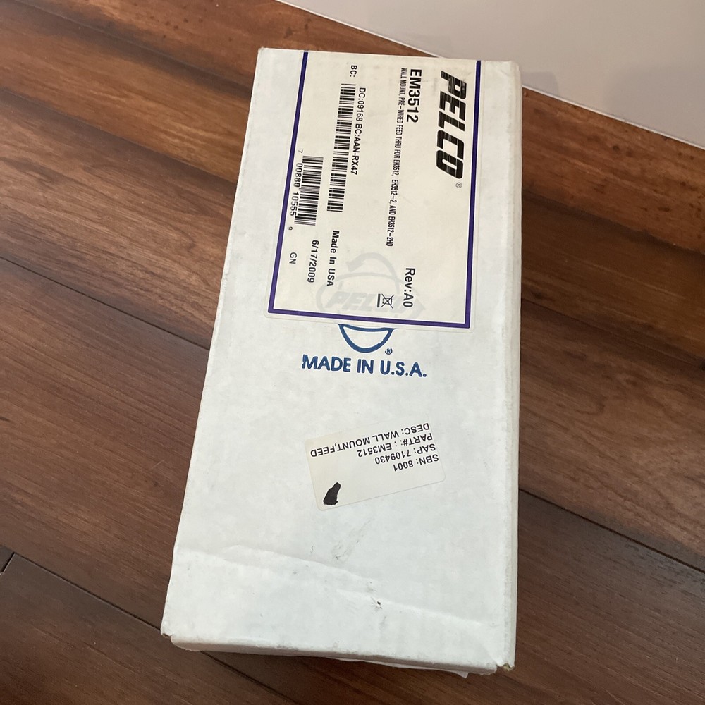 Pelco EM3512 Feedthrough Wall Mount Camera Housing Kit