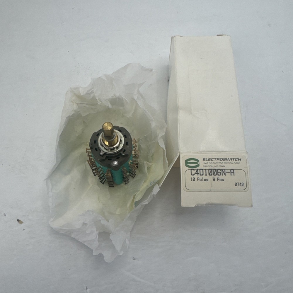 Electroswitch C4D1006N-A Rotary Switch 6 Position 10Pole See Description 15-10