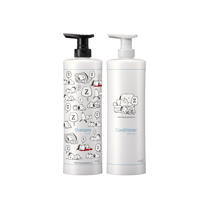 Kao X Peanuts Refill Pump Bottle Set 花王洗髮+護髮補充瓶空瓶套組