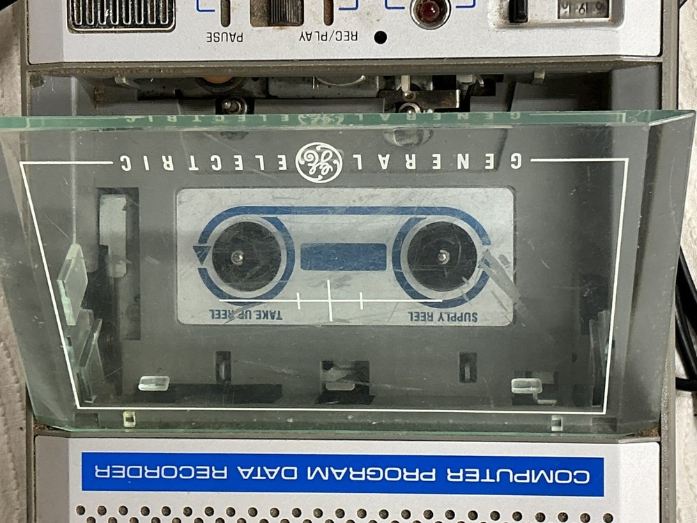 General Electric Computer Program Data Recorder Cassette Player Works