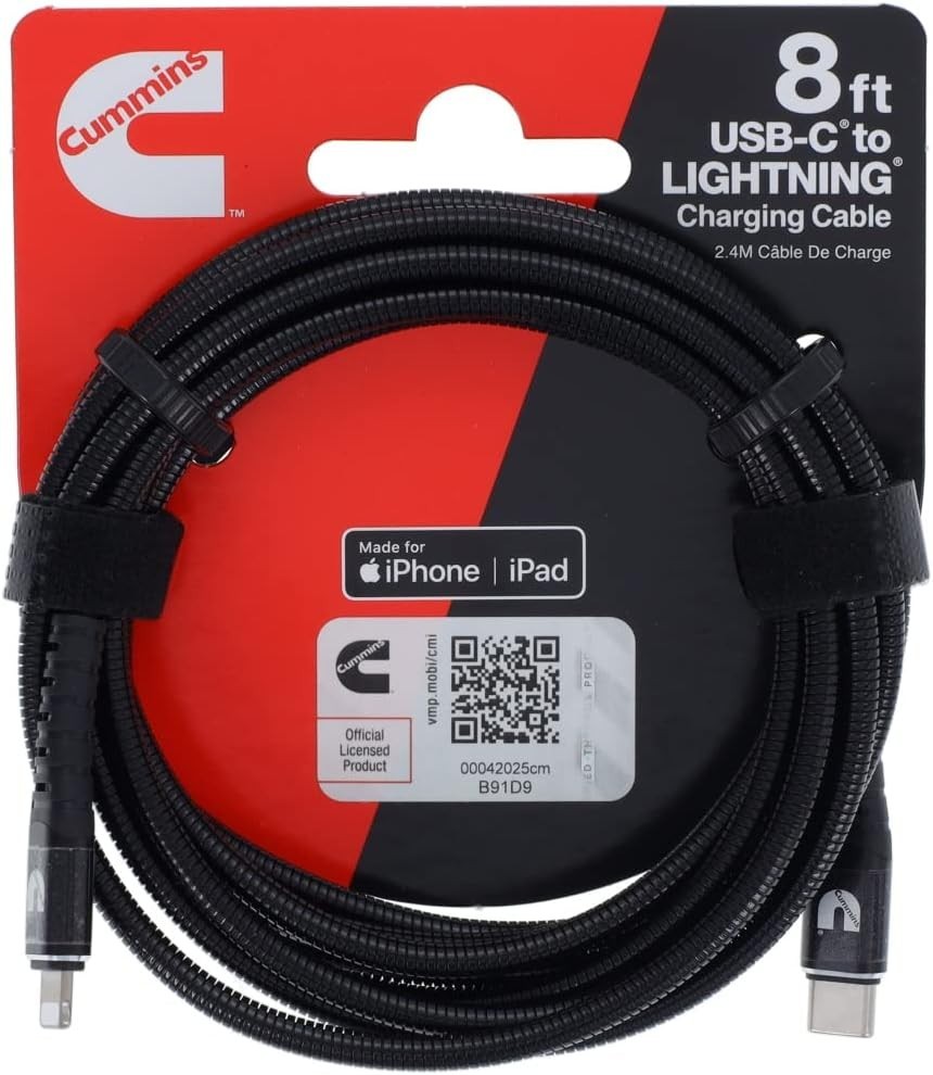 8ft Lightning to USB C Flex Cable for Apple Devices Charging