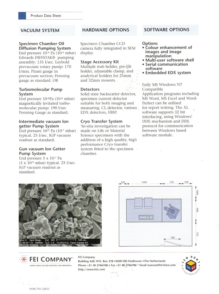 VTG 1999 FORENSIC SCIENCE WITH PHILIPS SCANNING ELECTRON MICROSCOPE BROCHURE/SEM