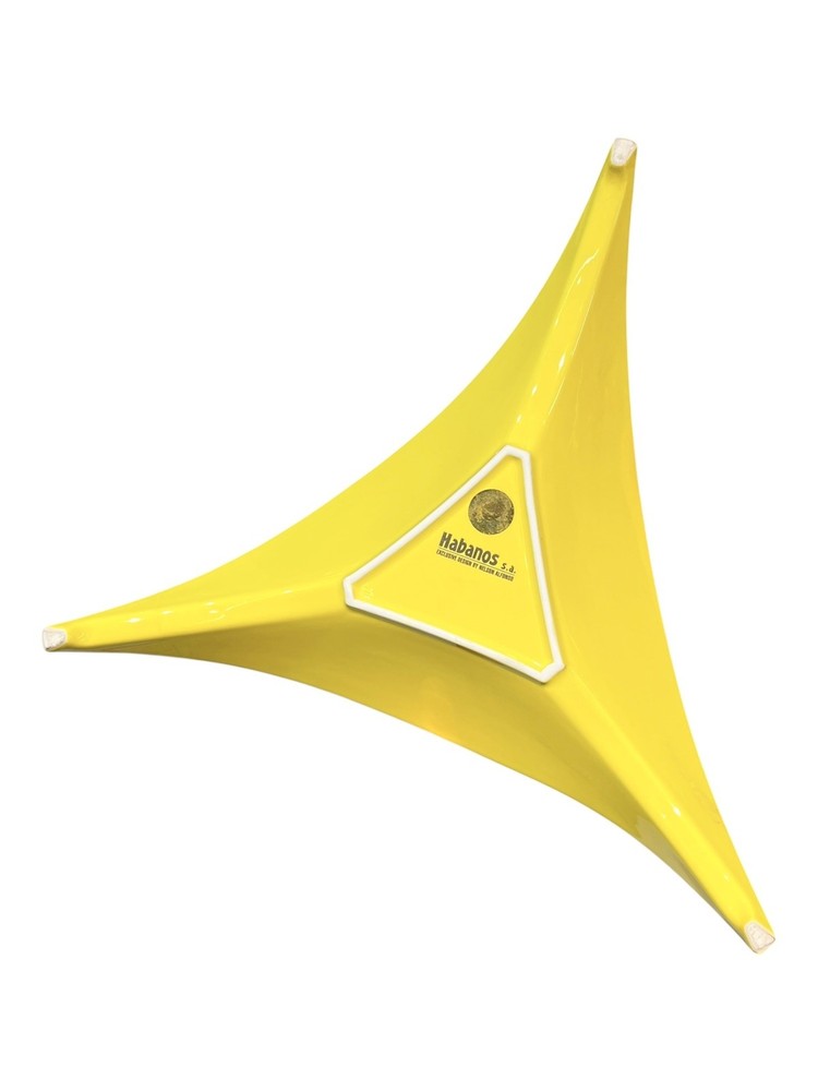 TRICORN YELLOW MONTE TABLE ASHTRAY.