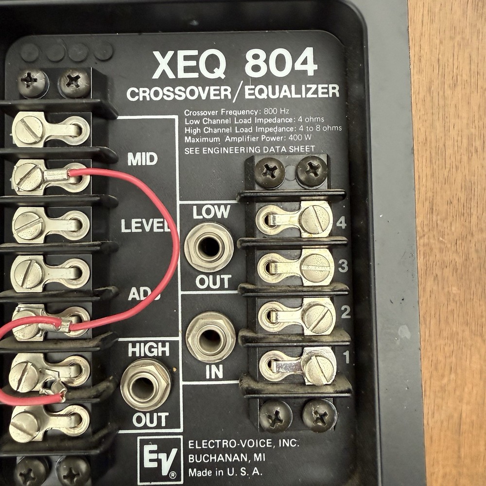 EV XEQ-804 Crossover Equalizer Preowned Working