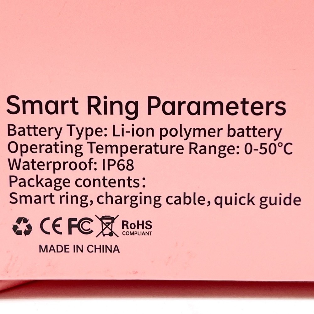 Enamel Smart Ring Parameters Activity Health Tracker R19-P 10#