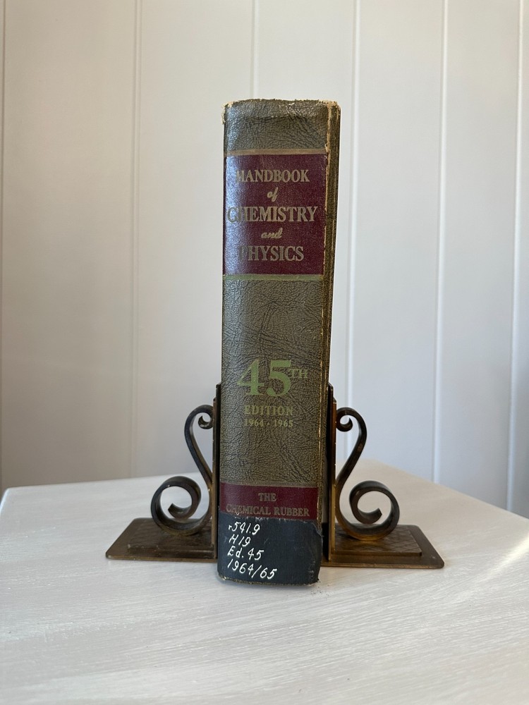 Vintage Bookends~Solid Brass Scroll~Antique~