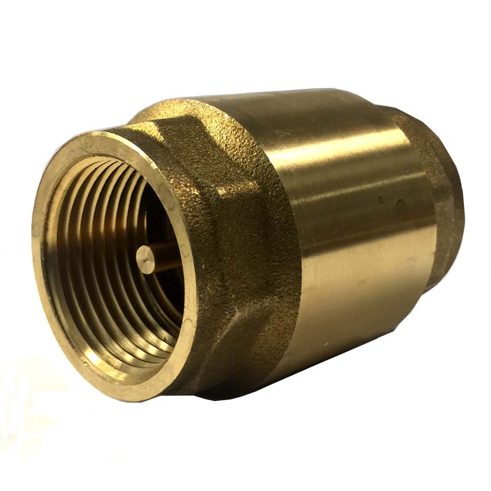 Libra Supply 3'', 3 inch IPS Threaded Brass Spring Check Valve, 200 WOG