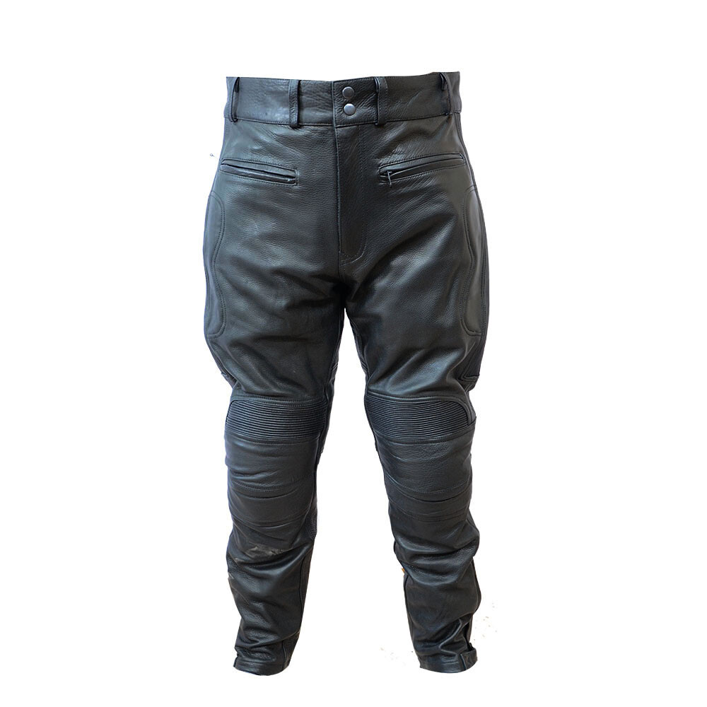 Leather Trousers Motorcycle With CE Pant
