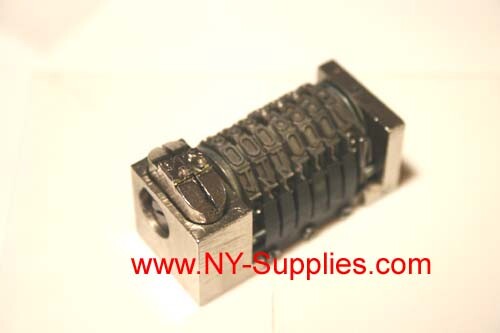 oos 3/16" Gothic Letterpress Numbering Machine 7 digits Backward Rotation