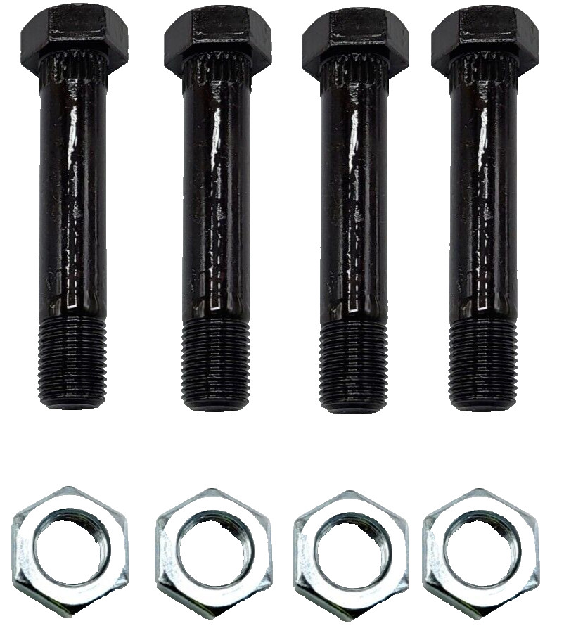 4 Pack 3" Standard Shackle Bolts with Locknuts fits Dexter Trailer Axle
