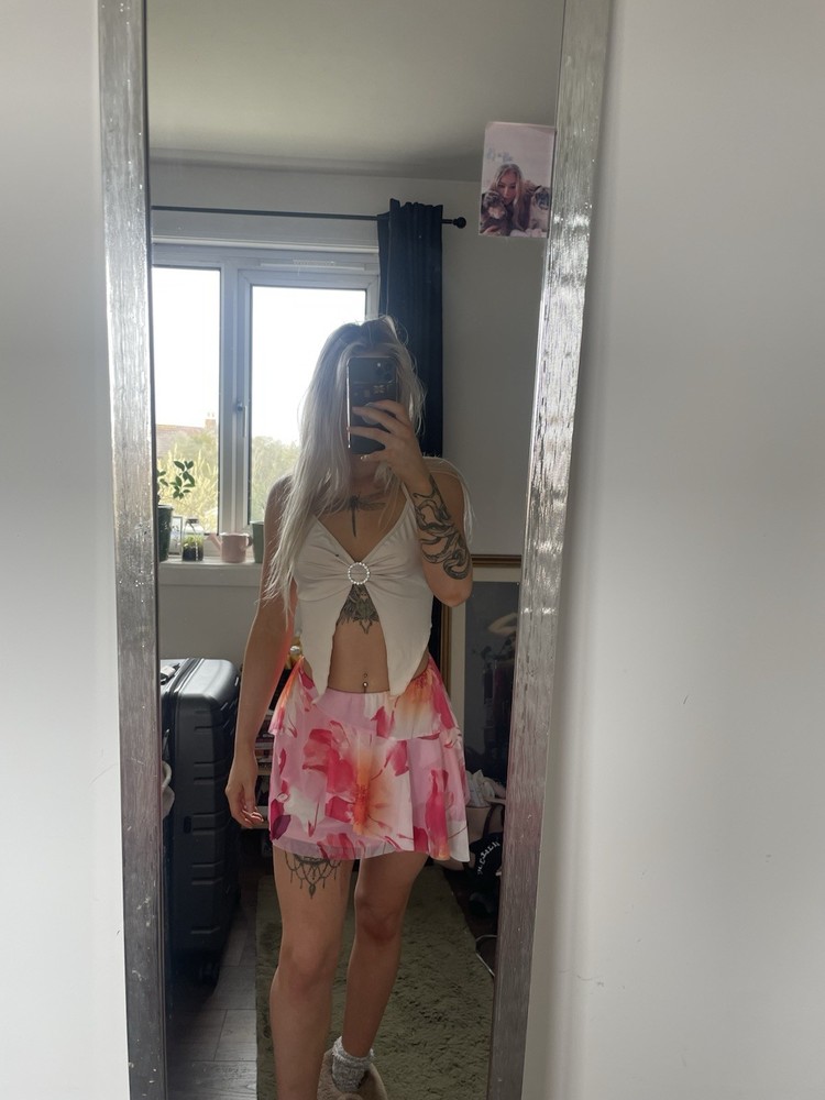 Floral Skirt And Top Set