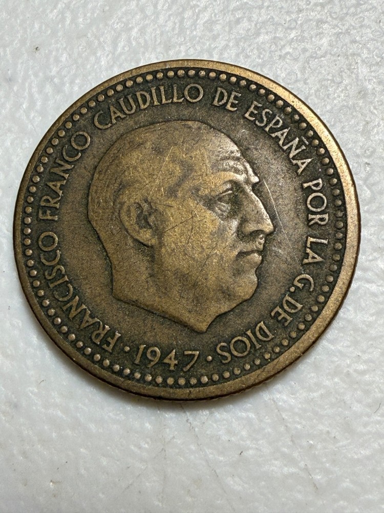 1947 Spanish 1 Peseta coin
