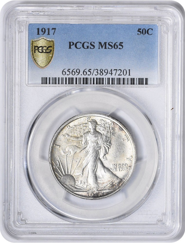 1917 Walking Liberty Half Dollar MS65 PCGS