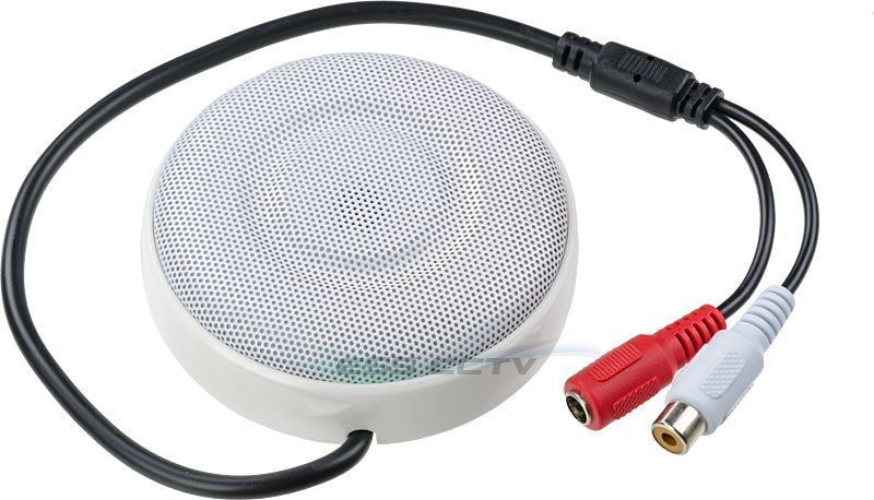 Amplified Indoor Microphone for Security Camera, 10~100m² Range, Easy to install