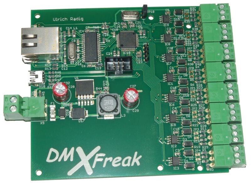 Radig Octo DMX Artnet Node PCB Module Artnet -  DMX 8 Universe