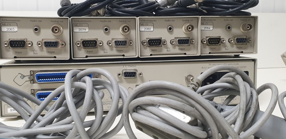 ADInstruments MacLab/4E 4 Channel Data Acquisition W 4 BIO AMP ML131 cables 220V