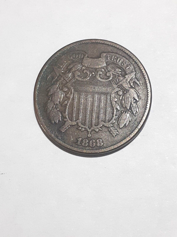 1868  TWO CENT PIECE