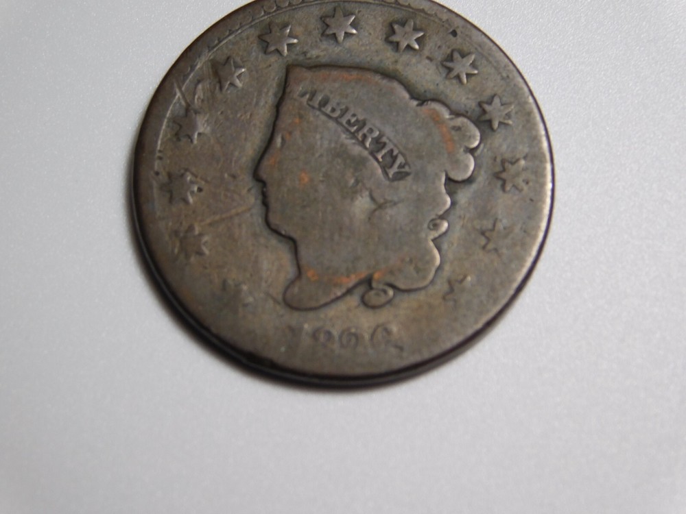 OLD US COPPER COINS 1826 CORONET HEAD LARGE CENT
