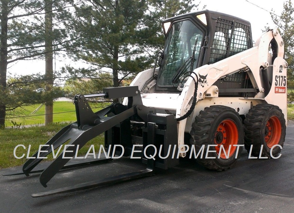 NEW ADJUSTABLE FORK GRAPPLE ATTACHMENT for / fits Bobcat Skid Steer Track Loader