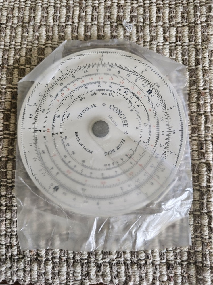 Concise Circular Slide Rule No.270
