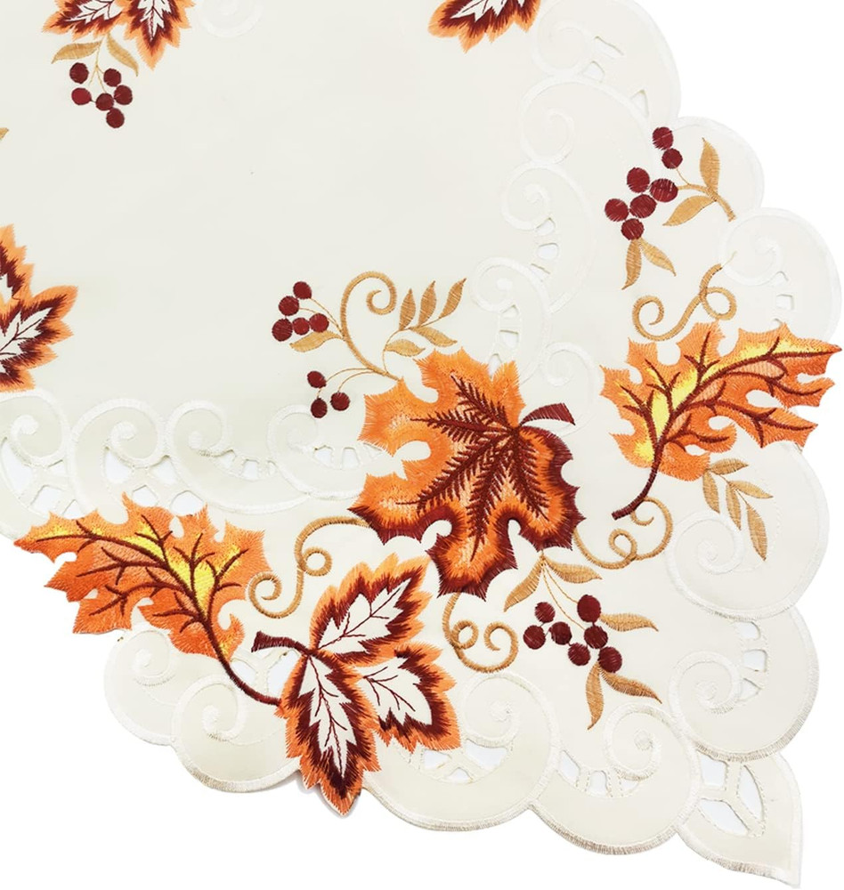Fall Table Runner with Maple Leaf Long Festival Table Runner Table Decorations f