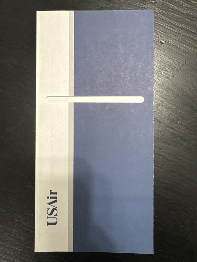 Us Air Ticket Jacket Cover Airlines 1996 - Never Used