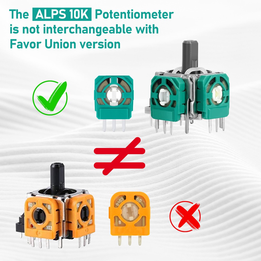 20 Pcs Analog Joystick Potentiometer for Xbox One PS3 PS4 Switch Pro Controller