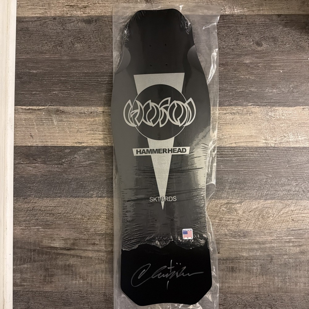 Christian Hosoi Hammerhead Skateboard Deck Autographed