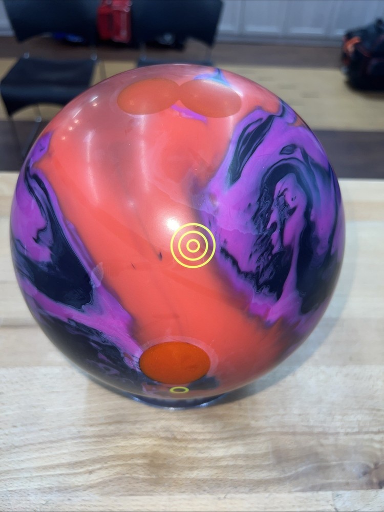 USED 15#Ebonite Entity Solid Reactive Single Drill Bowling Ball