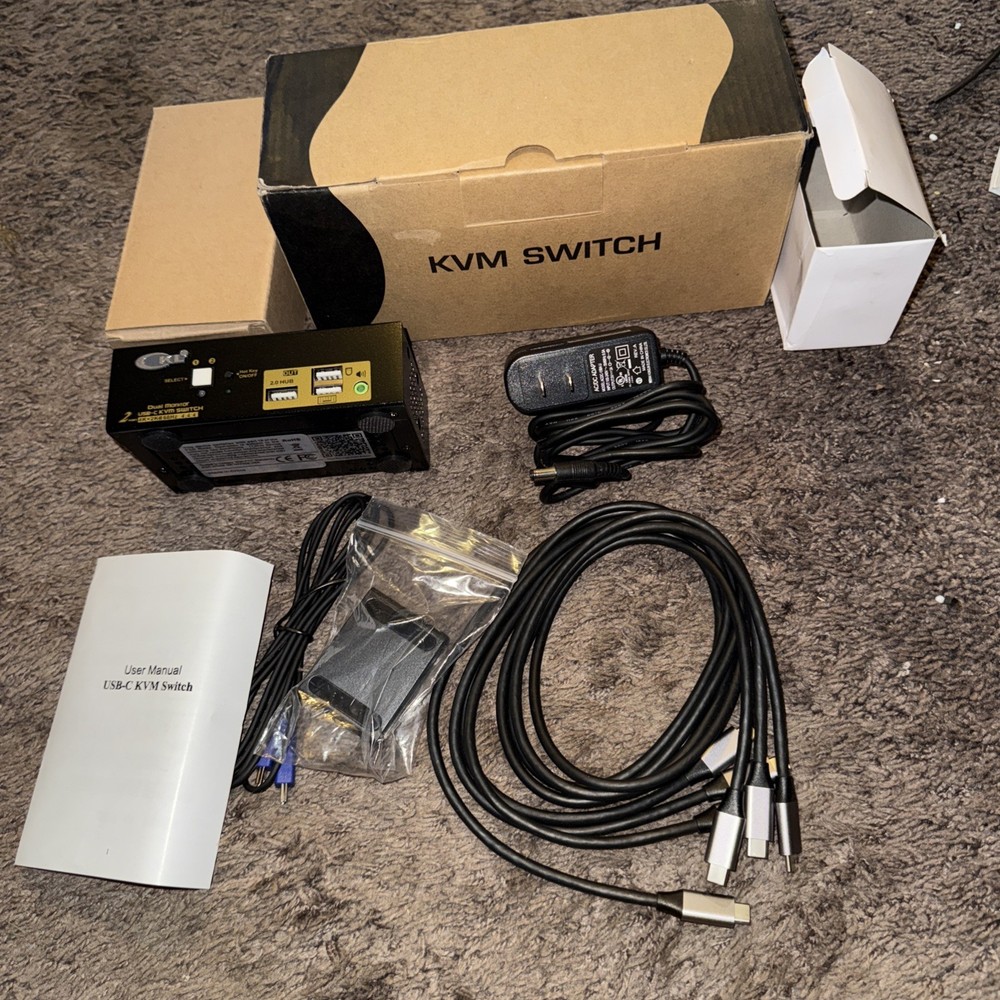 Type-C KVM  CKL -622T Switch, 2 Computers, HDMI, New