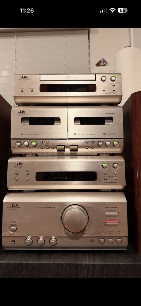 JVC Integrated Amplifier with Cd/Cassette Deck