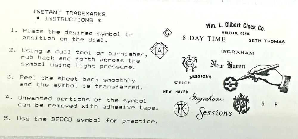 Bedco B12 Clock Transfers