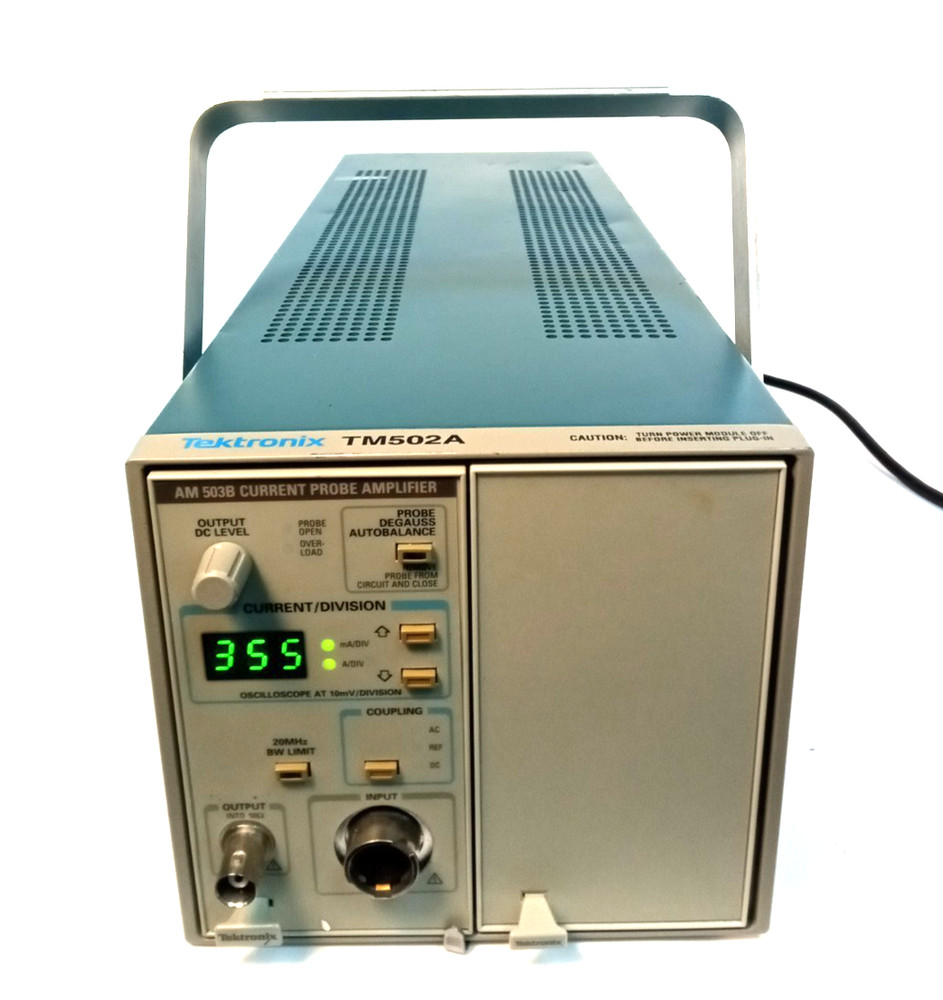 Tektronix TM502A AM Mainframe W/ 503B Current Probe Amplifier