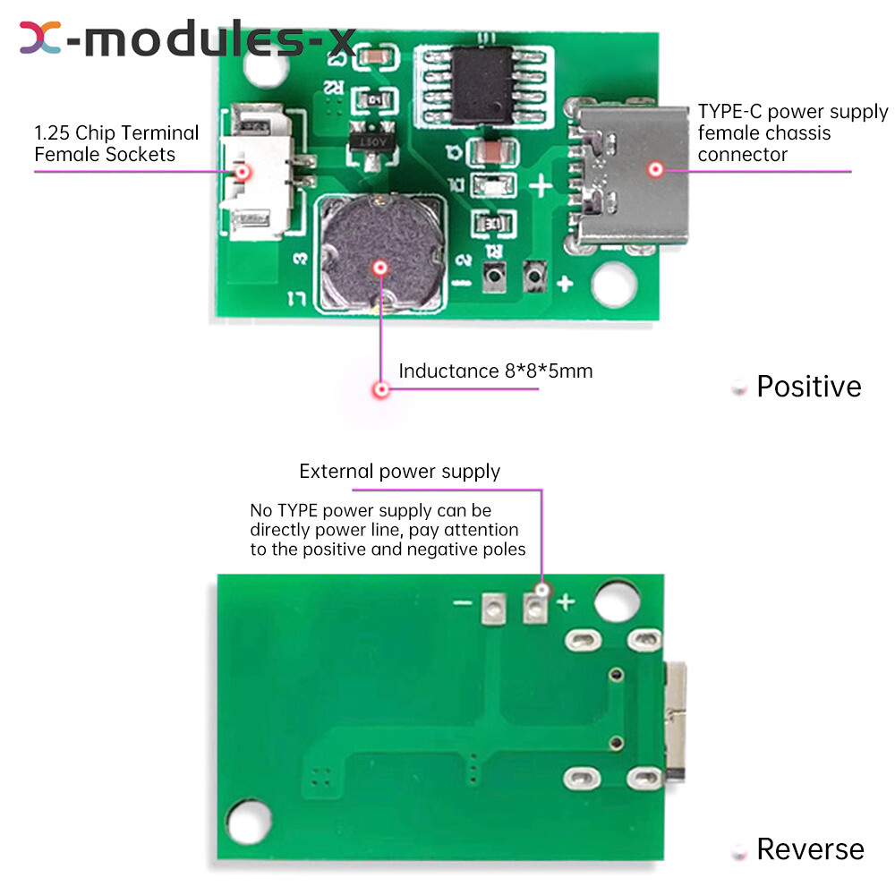 Type-C DC5V Ultrasonic Mist Maker Atomizing Module Humidifier DIY 2W No Switch