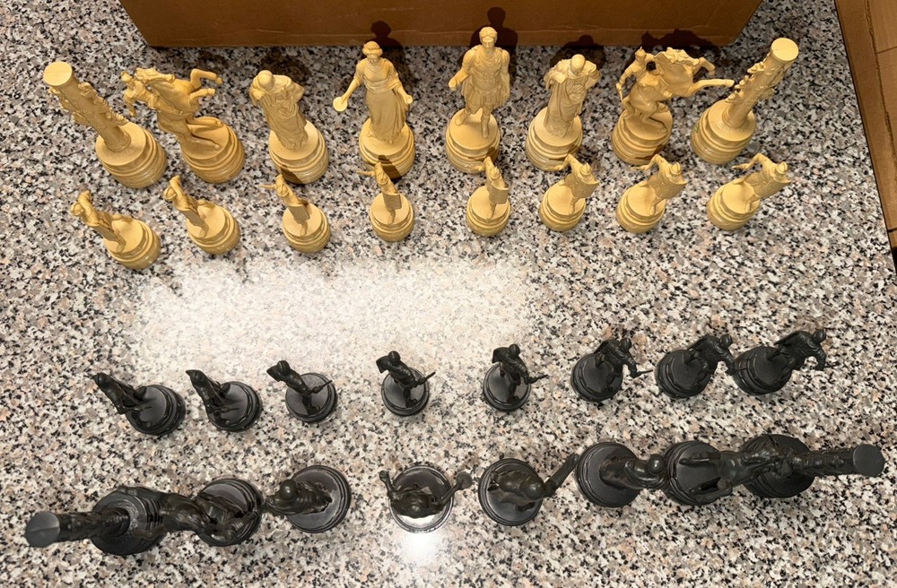 Ancient Rome Chess Set Classic Games 1963 Vintage