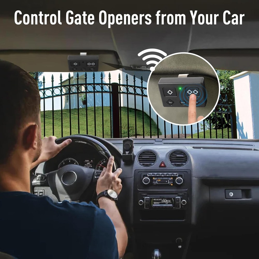 2 For Ghost Controls Gate Opener Remote Automatic Premium 5-Button Transmitter